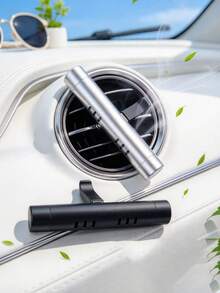 個性化車用香氛擴香器，適合車內裝飾，車用空氣清新劑，DIY香氛擴香棒，適用於汽車、辦公室、廚房、浴室，持久留香 - C-銀色 - 查看 9
