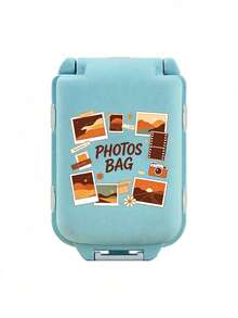 Portable Mini Photo Storage Box With "Photos Bag" Text And Cute Cartoon Pattern, Sealed Organizer Box, Waterproof And Dustproof Multi-Functional Travel Container, Can Store Photos, Jewelry, Pills, Small Accessories, Ideal Gift For Birthday, Christmas, Halloween, Thanksgiving, Valentine's Day, Also Suitable For Home Desk And Travel Storage - Multicolor - View 12