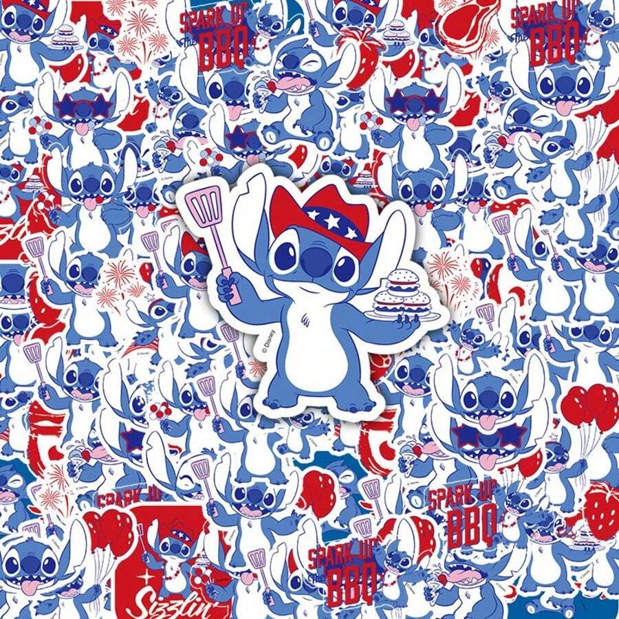 Lilo & Stitch 50PCS Stitch Cartoon Cute Stickers, Playful Pattern ...