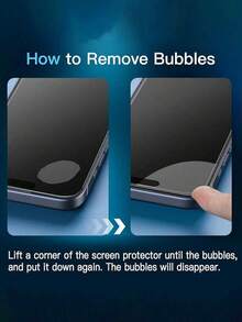2pcs High Definition Tempered Glass Screen Protector, High Hardness, Transparent, Anti-Scratch, Anti-Fall, Waterproof, Compatible With IPhone Duo/18 Pro Max/18 Pro/18/17e/17 Pro Max/17 Pro/17 Air/17/16 Pro Max/16 Pro/16 Plus/16/15 Pro Max/15/14/13/12 And Other Models. - Clear - View 6