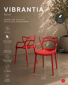 Outdoor Table & Chair Sets - Red - View 6