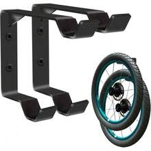 Bicycle Wheel Bracket with Soft Pad Wall Mounted Solid Steel Storage Hook Spare Bicycle Tire Hanger Bike Racks & Stands - 1 Stk. - Übersicht 2