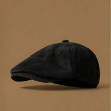Classic Unisex Newsboy Cap, Minimalist Lightweight Flat Cap, Casual British Style Painter Hat, Round Cap - Multicolor - View 6