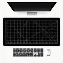 Cutting-Mat-White-On-Black Colorful Mouse Pad Office Gaming Laptop Deskmat Anime Mousepad Gamer Keyboard Mouse Mat Computer Accessories Computer Table Pads Waterproof Non-Slip Rubber Blotter Pad Antislip Base Gaming Esports User - View 14