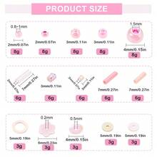 15 Grids Pink Series Assorted Glass Seed Beads Jewelry Making Kit, Mixed Tube Beads, Sequins For DIY Bracelets, Necklaces, Keychains - 15 Compartments - View 3