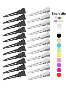 100/48/24/12/6 Metal Crocodile Hair Clips, Available In Black, Silver And Other Colors, Suitable For Thick And Curly Hair, Professional Salon Styling, Halloween, Christmas DIY Tools - Multicolor - View 14