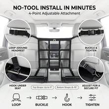 JELLOO Dog Car Barrier, Upgraded 22.4"X22.6" Pet Barrier For Cars, Heavy Duty Mesh Dog Net Between Front Seats, Double-Layer Pet Divider With Leather Logo, Universal Fit For SUV Sedan Trucks - Multiple Styles - View 4
