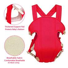 1pc Ergonomic Baby Carrier With Waist Seat, Adjustable Buckle, Suitable For Infants 3 Months And Older, For Home Or Outdoor Use - Multicolor - View 4