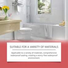 Transparent Waterproof Leak Repair Sealant, Tile-Free Waterproofing Agent, Kitchen Bathroom Floor Tile Leak Protection Coating - A - View 5