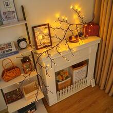 USB Bendable Tree Branch Fairy Lights, Artificial Willow Twig Lamp, Adjustable Branches Warm LED, Great For Living Room Wall, Holiday & Wedding Decor - Branch - View 6