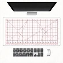Cutting-Mat-White-On-Black Colorful Mouse Pad Office Gaming Laptop Deskmat Anime Mousepad Gamer Keyboard Mouse Mat Computer Accessories Computer Table Pads Waterproof Non-Slip Rubber Blotter Pad Antislip Base Gaming Esports User - View 24