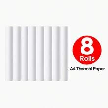Printable A4 Thermal Paper Roll Refills, Smooth Quick-Dry Paper For Portable Wireless Printers, Christmas Holiday Receipts, Halloween Event Coupons, Mobile Office Invoices, Retail Labels - View 16