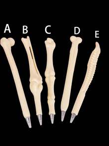Creative Chicken Claw Skeleton Design Ballpoint Pen, Novelty Funny Bone Structure Design Quirky Office & Study Stationery, Suitable For Students & Adults Personalized Creative Writing Pen - 5-pack - View 6