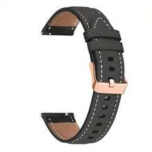 سوار ساعة ذكية من الجلد الاصطناعي 20 مم، متوافق مع Forerunner 165/55 و Vivoactive 5/3 و Galaxy Watch 7 40 44 6 5 4 Series و GTS 4 2 Mini 3 2e و Watch GT3 Pro - 20mm - مشاهدة 5