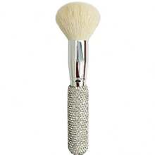 Set de brochas de maquillaje portátil de lujo con strass, brocha para polvo, brocha angular, brocha para rubor - Multicolor - Ver 8