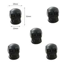 Tay nắm ngăn kéo hình đầu lâu chạm khắc, đồ chơi fidget sáng tạo, trang trí Halloween mạ điện hình đầu lâu người và đầu ma - nhiều màu - Xem 12
