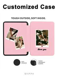 GIIPPA 1件客製化照片Kindle電子閱讀器保護殼，具備自動喚醒/睡眠功能，輕巧便攜，完美貼合並保護您的閱讀設備，畢業禮物、情人節禮物、生日禮物、新年禮物、聖誕禮物，適用於Clara BW/Libra Colour/Clara Colour/Clara 2E、Paperwhite 10th/11th/12th、Kindle(Colorsoft)/10th/11th/12th機型 - 彩色 - 查看 2