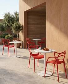 Outdoor Table & Chair Sets - Red - View 8