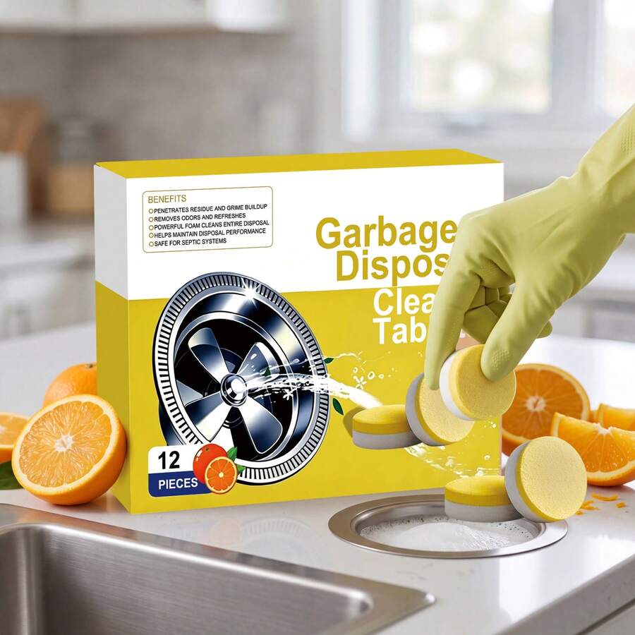AMZ Garbage Disposal Cleaner Tablets, Suitable For Daily Home Kitchen ...