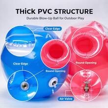 Inflatable Bumper Ball, PVC Bubble Soccer Body Zorb Ball Wearable Outdoor Bumping Collision Game For Adults Family Team Building, Creative Birthday Gift Party Favor Backyard Lawn Game Present - Multicolor - View 7