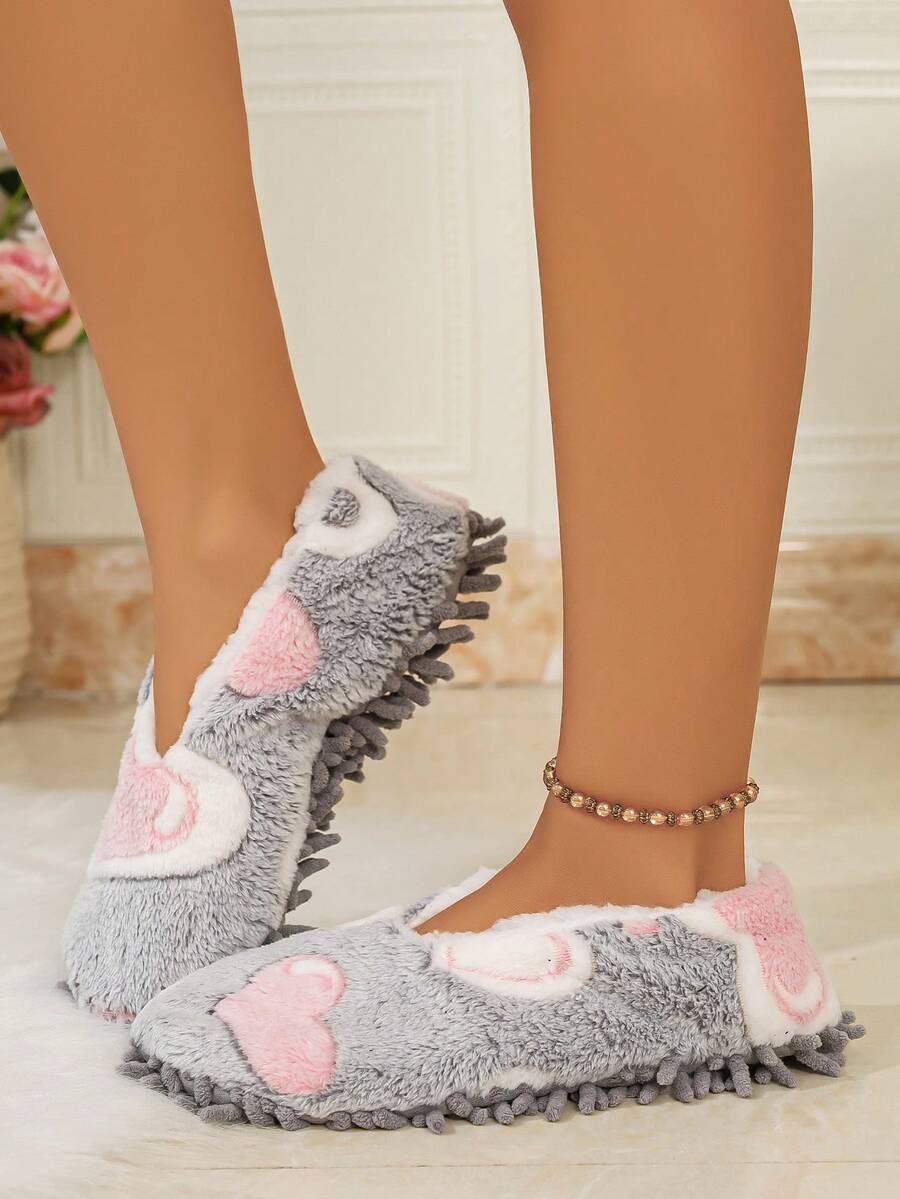 Women's Home Slippers With Thermal Lining, Warm Floor Shoes For Easy Mopping - Women's Slippers - View 1