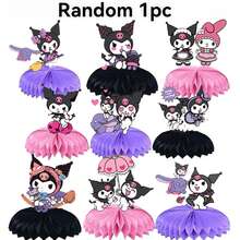 1pc/9pcs Cartoon Anime Honeycomb Desktop Decor, Decorated With Classic Cartoon Anime Character Patterns (Balloons Not Included). Exquisite Table Centerpiece Is An Ideal Choice For Fan Gatherings, Theme Parties, Suitable As Photography Props And Fan Collectibles. An Elegant Gift For Fans And Anime Enthusiasts - View 8