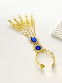 1pc Personalized Antique Belly Dance Props Golden Girl Performance Nails For Women - Multicolor - View 17