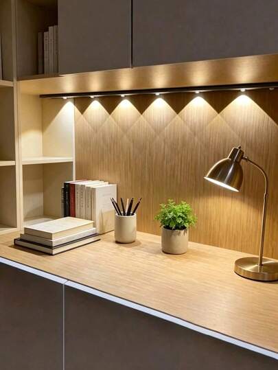 Rechargeable LED Motion Sensor Light, Self-Adhesive, Wireless Cordless, Suitable For Cabinets, Shoe Racks, Entryways, 3 Color Options, Cat Eye Sensor Light, Decorative Lighting, Indoor/Outdoor Use, Essential Home Accessory For Kitchen, Bedroom And Closet