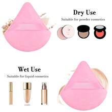 Velvet Makeup Applicator & Beauty Sponge Set, Soft Surface Makeup Tools For Foundation, Contour, Blush Application - Multicolor - View 4
