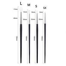 Eyeshadow Brush Set, White Goat Hair, Eyeshadow Brush, Eyeshadow Crease Blending Brush, Makeup Brush, Makeup Tool, Multiple Sizes - Black - View 7