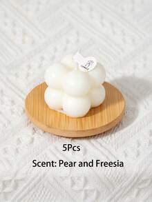 5/30pcs Creative Bubble Cube Soy Wax Candles - Minimalist Aesthetic Decor, Home Fragrance Ornament, Suitable For Bedroom Decoration, Christmas Decor, Wedding Tabletop Display, Ideal Gift For Birthday Or Valentine's Day, Handmade Small Plant-Based Scented Candles + Premium Transparent PVC Gift Box, Perfect As Birthday Favor, Wedding Gift, Couple Gift, Mother's Day/Father's Day Gift - Multicolor - View 19