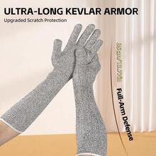 1 Pair Pet Handling Protective Gloves - Cat Grooming Arm Sleeves, Light Scratch & Bite Protection, Prevent Pet Scratching, Designed For Cat Owners, Veterinarians, Dog Trainers, Pet Groomers - View 2