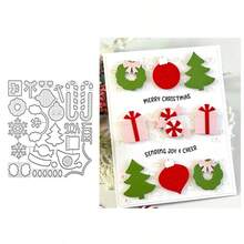 Christmas Decoration Metal Cutting Dies, Suitable For DIY Scrapbooking Decoration Craft Die Cutting Embossing Card Making Template Scrapbook And Craft Photo Album Decoration Embossing - LG26-8487 - View 1