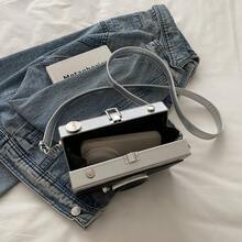 Creative Hard Shell Box Bag Fashionable Personalized Camera Shaped Crossbody Bag Funny Gift 1pc Camera Bag Fashionable Shopping Shoulder Women's Bag Handheld Small Square Bag - A - View 11