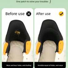 1pair Sneaker Repair Patches, Mesh Hole Repair, Peel And Stick Waterproof Wear-Resistant Washable Invisible Heel Patch - Multicolor - View 4