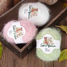 Luxury Large Bag, 15pcs, Mohair Blend Yarn, Soft And Skin-Friendly, Non-Irritating, Suitable For Knitting Sweaters, Vests, Cardigans, Hats, Shawls, Capes And More - Alpaca Horse 15-pack - View 4