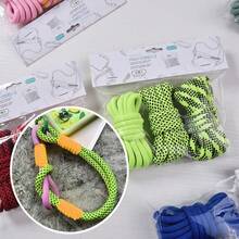 6mm Matte Polyester Core-Spun Paracord, 3 Textures 2 Meters Each, Multi-Purpose Braided Cord For Bag Straps Pet Leashes Phone Lanyards - 6mm 3-color Rope - View 2