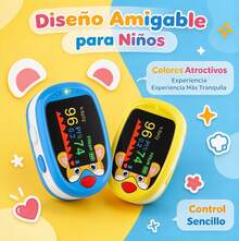 Oximeter & Accessories - Blue and Yellow - View 1