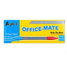 AOPO AO-580 Dual End Blue&Red Ball Point Pen,Smooth Writing For Office Mate,Easy Writing Marking For Office School,For Highlighting Notes,Best Mate For Your Study - Sets - View 13