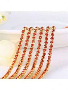 1 Yard Bright 2.5mm Crystal Claw Chain For DIY Jewelry Making - Multicolor - View 23