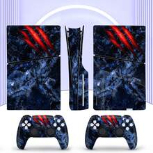 Cross-Border Hot-Selling 6pcs Military Green Camouflage Pattern P5 Slim Game Console Optical Drive Version Stickers, Dust-Proof And Wear-Resistant - View 1