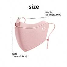 Autumn/Winter Eye-Corner Warm Mask, Adjustable Ear Loops, 3D Zoned Breathable Design, Outdoor Cycling Windproof & Cold-Proof Face Mask, Women's Mask In Beige, Pink, Grey, Black - Multicolor - View 2