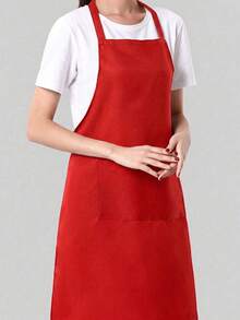 1/2pcs Oil-Proof Apron With Pockets - Stain-Resistant Waist Apron, Waist Length, Unisex, Suitable For Cooking And Catering, Fashionable Kitchen Workwear, Applicable For Home Kitchen Cooking, Chef, Outdoor BBQ And Painting, Kitchen, Bathroom, Home, Housekeeping Supplies - Multicolor - View 11