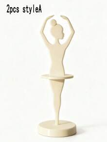 1pc A-Style Ballet Girl Hair Scrunchie Holder, Desktop Hair Accessory Storage Rack, Jewelry Display Stand, Suitable For Vanity Tabletop Use - Multicolor - View 11