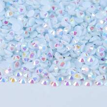 3100pcs Multi-Color Jelly AB Resin Rhinestones 3mm AB Colorful Flat Back Crystals DIY Glitter Set, Colorful Rhinestones For Handmade DIY, Suitable For DIY Phone Case Decoration, Shoe Accessories, Christmas Gifts - 3mm 3100pcs - View 9