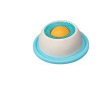 Dog Licking Toy Slow Feeder Licking Bowl Pet Food Dispenser Teeth Cleaning Suitable For Dogs And Cats Relieve Anxiety Eliminate Boredom Snack Feeding Non-Slip Suction Cup Base Anti-Tip Easy To Clean Suitable For Liquid And Soft Food - Blue - View 8