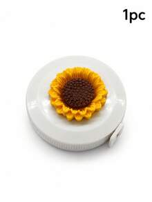 Beautiful 3D Sunflower Tape Measure, Macaron Color Floral Soft Tape Measure, 59.06 Inch Automatic Retractable Tape Measure, Sewing & Craft Tape Measure - Sunflower Tape Measure - View 13