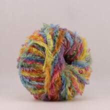 1PC 100g Super Chunky Fur Yarn For Hand Knitting Fluffy Soft Warm Crochet Line To Knit Scarf Hat Long Plush Threads Christmas - A - View 21