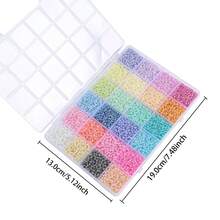 24-Grid Seed Bead Jewelry Making Kit, Handmade Jewelry Materials, DIY Necklace, Bracelet, Phone Chain Accessories Making Materials, Creative Jewelry Making - Multicolor - View 6
