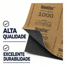Kit 25 Lixas Dagua Grão 1000 Polimento E Acabamento Atacado - conjuntos - Visão 4